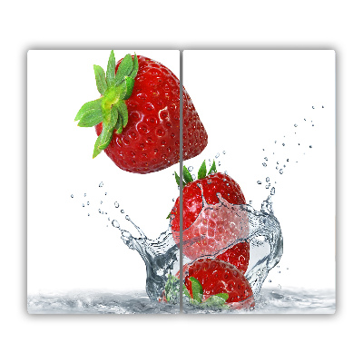 Worktop saver Strawberries and water