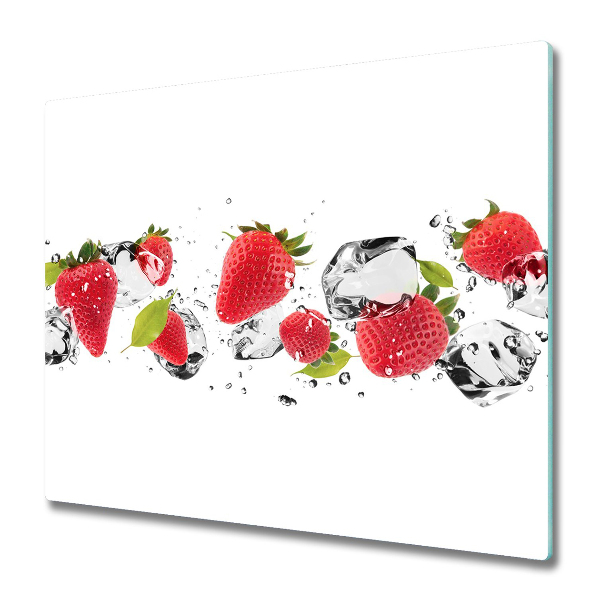 Worktop saver Strawberries and water