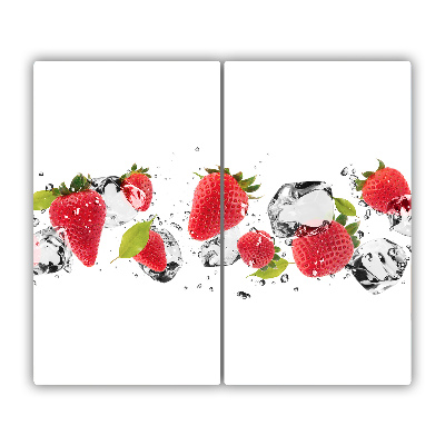 Worktop saver Strawberries and water