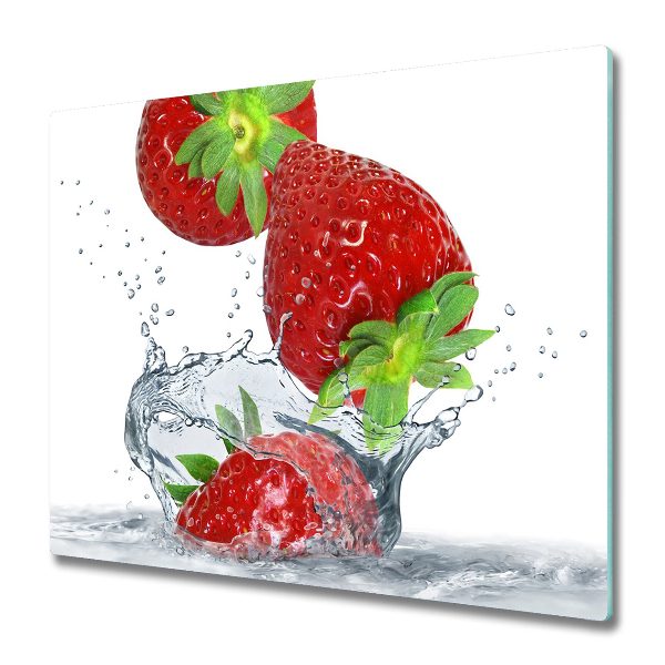 Worktop saver Strawberries and water