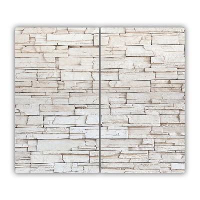 Worktop saver White stone wall