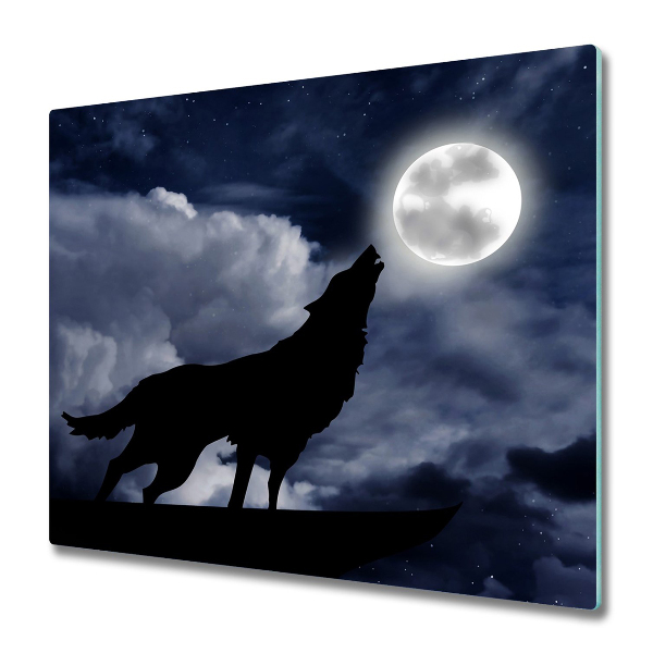 Chopping board Wolf today full moon