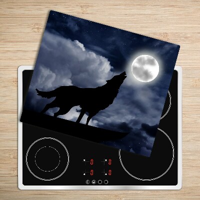 Chopping board Wolf today full moon