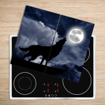 Chopping board Wolf today full moon