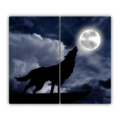 Chopping board Wolf today full moon