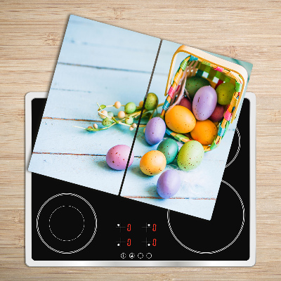 Chopping board Easter eggs