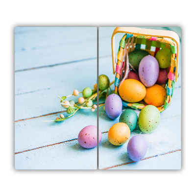 Chopping board Easter eggs