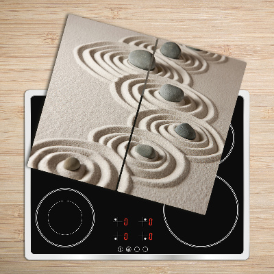 Chopping board Zen stones sand