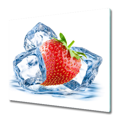 Chopping board Strawberry with ice