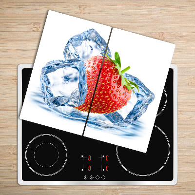 Chopping board Strawberry with ice