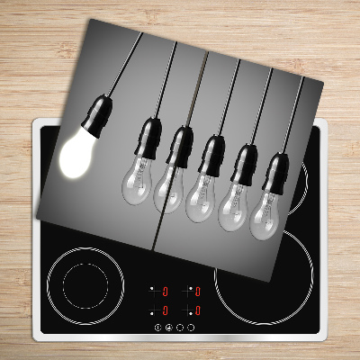 Chopping board Six light bulbs