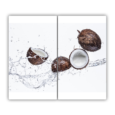 Chopping board Coconut with water