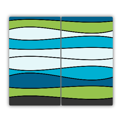 Chopping board Colored stripes