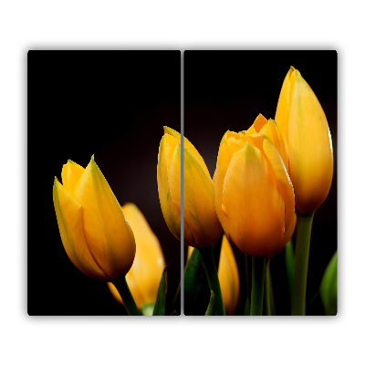 Chopping board Yellow tulips