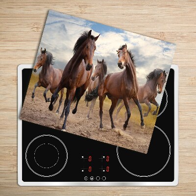 Chopping board Five horses