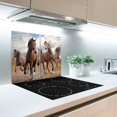 Chopping board Five horses