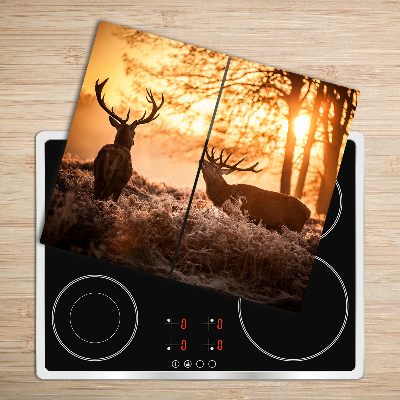 Chopping board Deer sunrise