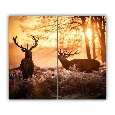 Chopping board Deer sunrise