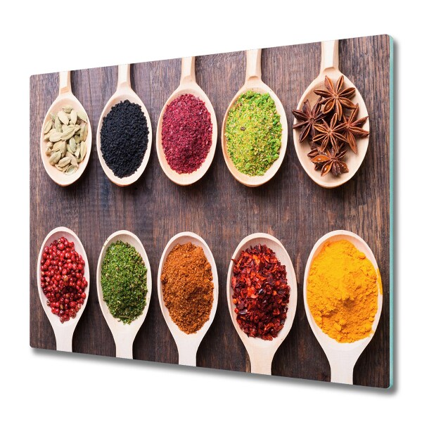 Chopping board Colorful spices