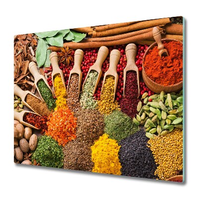 Chopping board Colorful spices