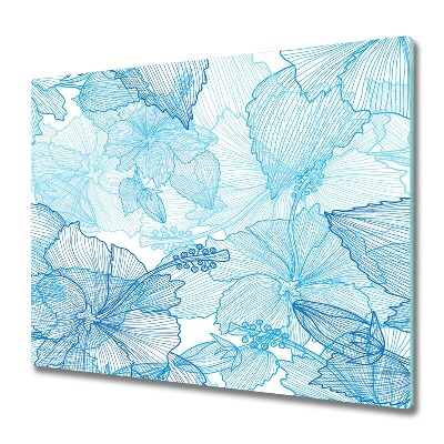 Chopping board Hawaii flowers