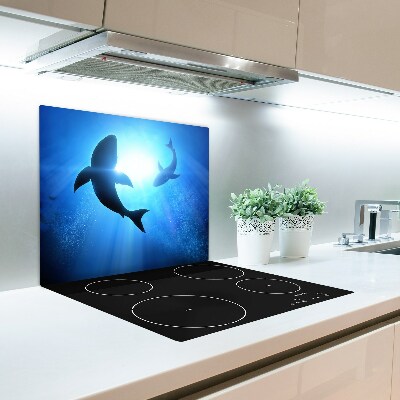 Chopping board Two sharks