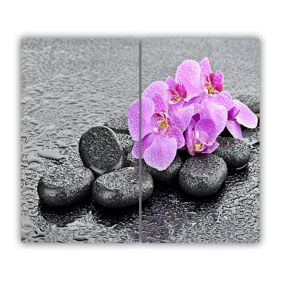 Chopping board Orchids stones