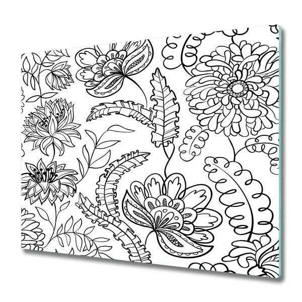 Chopping board Flower pattern