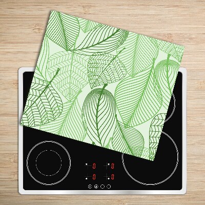 Chopping board Leaves pattern