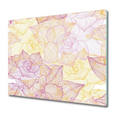 Chopping board Flower pattern