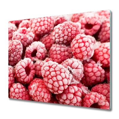 Chopping board Frozen raspberries