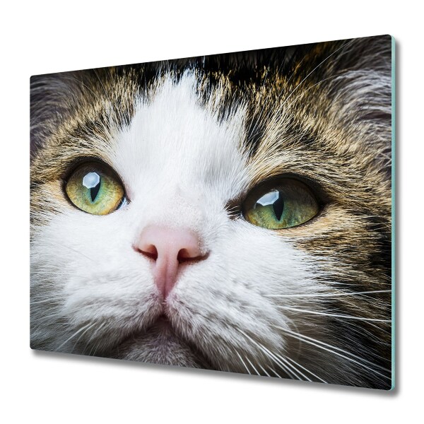 Chopping board Green cat eyes