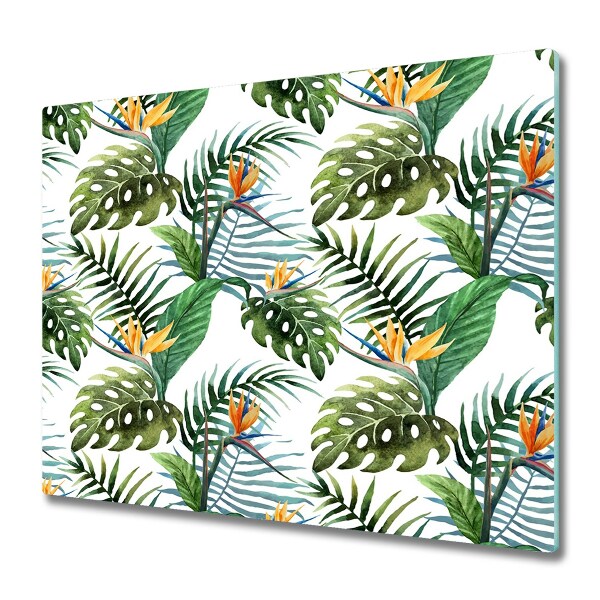 Chopping board Tropical flowers