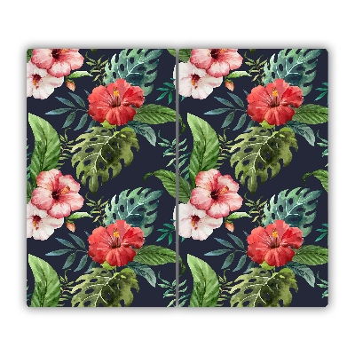 Chopping board Tropical flowers