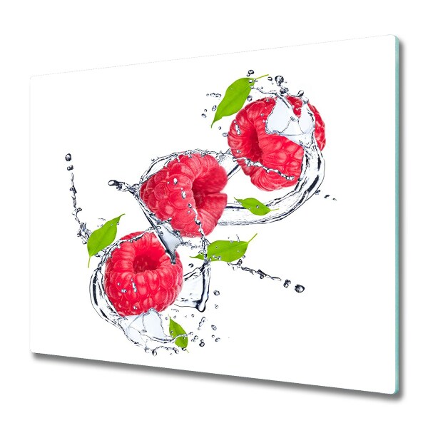 Chopping board Raspberry and water