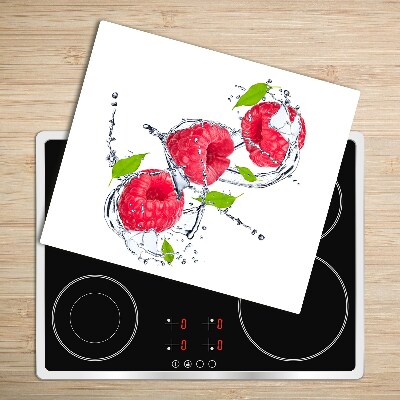 Chopping board Raspberry and water