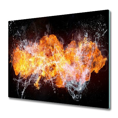 Chopping board Fire and water