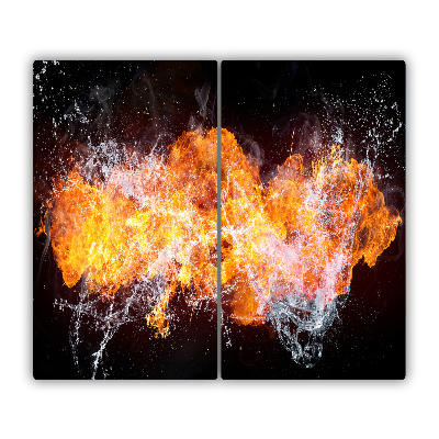 Chopping board Fire and water