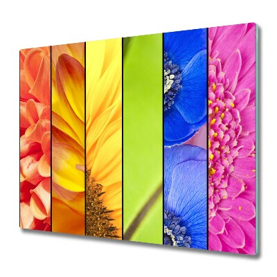 Chopping board Colourful flowers