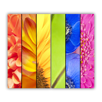 Chopping board Colourful flowers