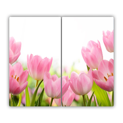 Chopping board Pink tulips