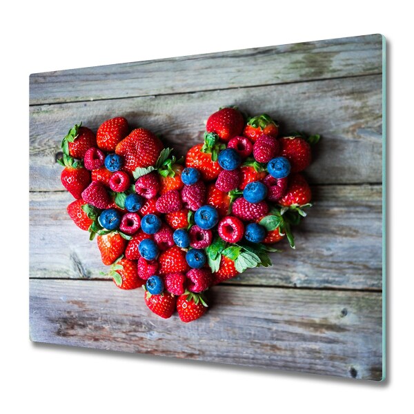 Chopping board Heart of fruits