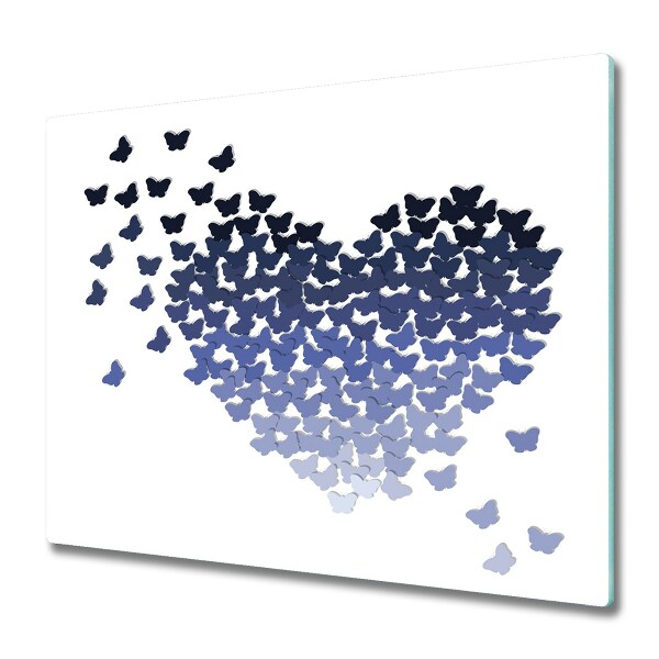 Chopping board Heart butterflies