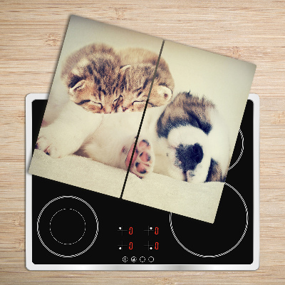 Chopping board Cats and dog