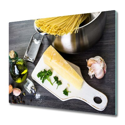 Chopping board Pasta with garlic