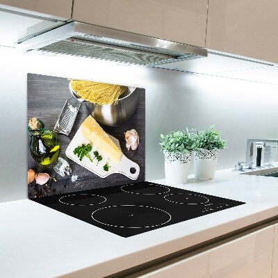 Chopping board Pasta with garlic