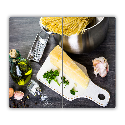 Chopping board Pasta with garlic