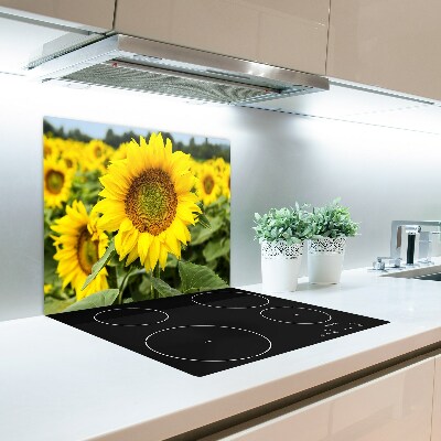 Chopping board Sunflower field