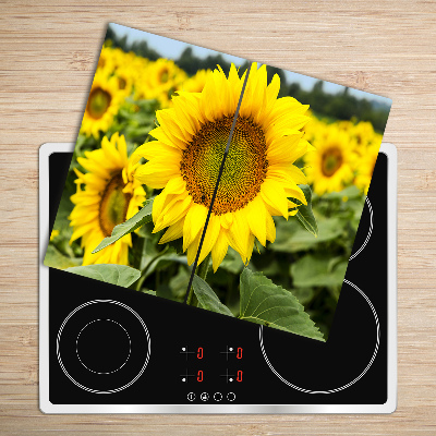 Chopping board Sunflower field