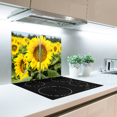 Chopping board Sunflower field